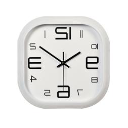 1 pc 12inch Wall Clock Fashion Square Plastic Modern Decorat