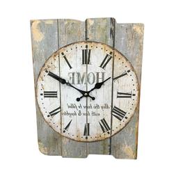 1 Pc Square Worn Battery Operated Decorative Wall Clock for 