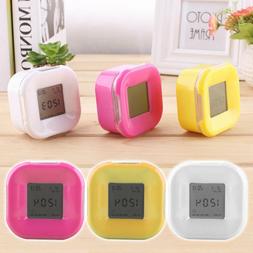1 Pcs Fashionable LED Alarm Lamp Mini Cute Night Lamp Alarm 