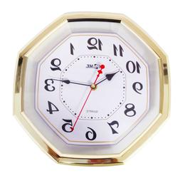 11.6" Gold Colored Quality Quartz Battery Operated Octagon W