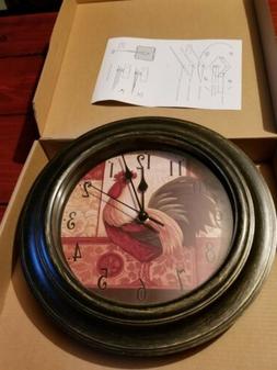 11 Inch Country Rooster Wall Clock