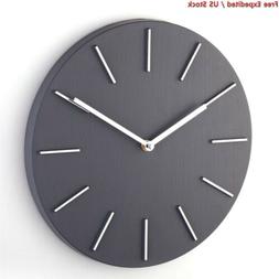 Bloom Flower 12 Inch Modern Decorative Wall Clock Silent for