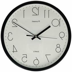 12" Non Ticking Silent Wall Clock with Modern and Nice Desig