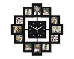 Creative Motion 12-Photo Frame and Clock
