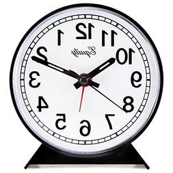 Equity by La Crosse 14075 Black Analog Wind-Up Alarm Clock