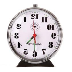 AcuRite 15607 Vintage Alarm Clock, Black Nickel