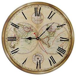 16-Inch Silent Non-Ticking Battery Operated Large Decorative