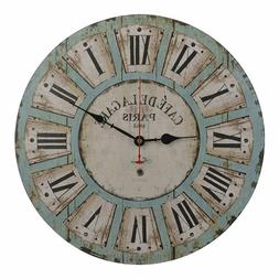16 Inch Vintage Large Decorative Wall Clock Silent Non Ticki
