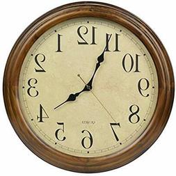 Solid Wood Silent Non-ticking Battery Operated Decorative