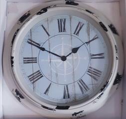 16" RUSTIC COMPASS CLOCK - Large Wall Clock - Home Decor Bea