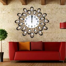 16" Vintage Style Antique Metal Wall Clock Decor Clock For H