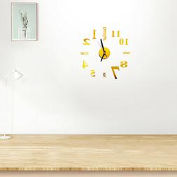 1PC Acrylic Exquisite Durable Portable Decorative Clock Quar