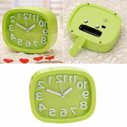 1pc Alarm Clock Bedside Mute Alarm Clock without Battery for