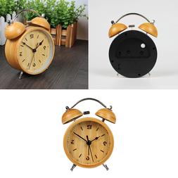 1pc Alarm Clock Metal Luminous Durable Battery Powered Cute 