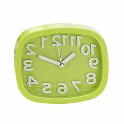 1pc Alarm Clock Plastic Mute Alarm Clock without Battery for