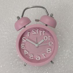 1pc Bell Small Clock Round Bell Small Alarm Clock Alarm Cloc