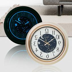 1pc Classic Premium Round Simple Blue Star River Clock Hangi