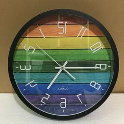 1pc Clock Decorative Round Wall Clock for Coffee Shop Living