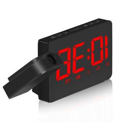 1PC Clock Projection USB Charge Night Light Clock for Home B
