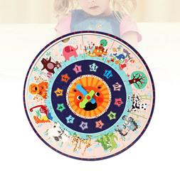 1pc Cognitive Time Puzzle Clock Early Learning Benefits for 