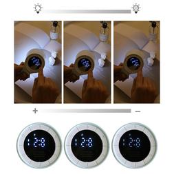 1pc Night Light USB Charging Mini Digital Overturn Night Lig