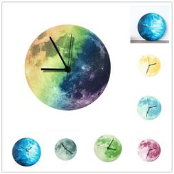 1PC Noctilucent Moon Pattern Round Durable Decorative Wall C