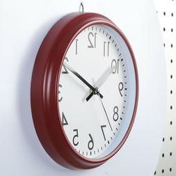 1pc Silent Round Decorative Hanging Clock for Bedroom Kitche