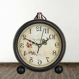 1pc Vintage Style Decorative Non-Ticking Retro Alarm Clock T