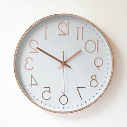 1pc Wall Clock Modern Round Silent Decorative Wall Clock for