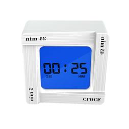 1pcs Kitchen Timer Digital Square Vibration Alarm Clock Cook
