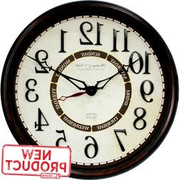 20 Inch Calendar Wall Clock Day Week Arabic Numeral Classic 