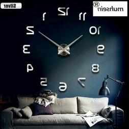 2019 New Home decoration wall clock big mirror wall clock Mo