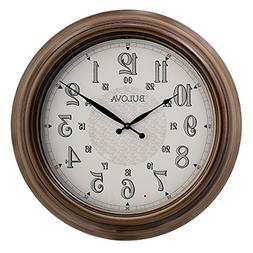 Bulova C4852 Key West Wall Clock, Brown