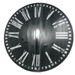 24 Inch Rustic Large Wooden Wall Clock &ndash; Oversize Farmhous