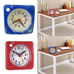 2PCS Classic Silent Small Alarm Clock for Bedside Table Desk