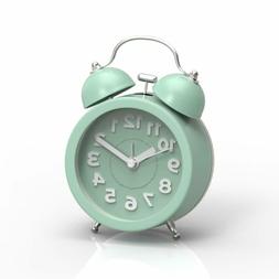 Pilife 3" Cute Alarm Clock For Heavy Sleepers,Vintage Analog