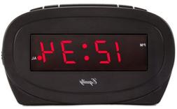 La Crosse Technology 30228 Alarm Clock, Black, 0.6-In. Red L