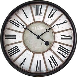 FirsTime 31030 Roman Bronze Wall Clock, Oil Rubbed