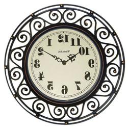 Westclox 32021 Wrought Iron Style Wall Clock