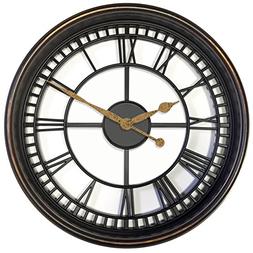 Westclox 33908 Antique Style 20" Wall Clock Brown See Throug