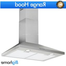 30 Inch Range Hood Wall Mount Stainless Steel Kitchen Stove 