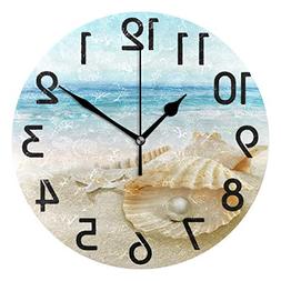 Naanle 3D Stylish Beautiful Summer Beach Seashell with Big P