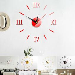 Modern Design Diy Digital Watch Wall Sticker Clocks Home Dec