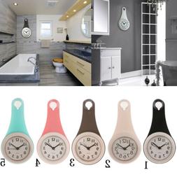 4inch Wall Clock Non Ticking Battery Operated Bathroom Sucti