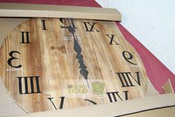 FirsTime 50075 Wall Clock, Weathered Barn Wood