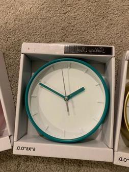 6 inch Tabletop Clock Teal Color New
