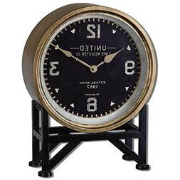 Uttermost 6094 Shyam Table Clocks, Black