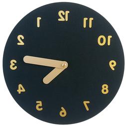 6oz Lightweight Felt Wall Clock Silent Non-Ticking Quartz 8.