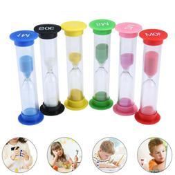 6pcs Sand Timer Colored Hourglass Timers Clock for Kids Game
