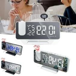 7.5" LED Digital Projector Projection Snooze Dual Alarm Cloc